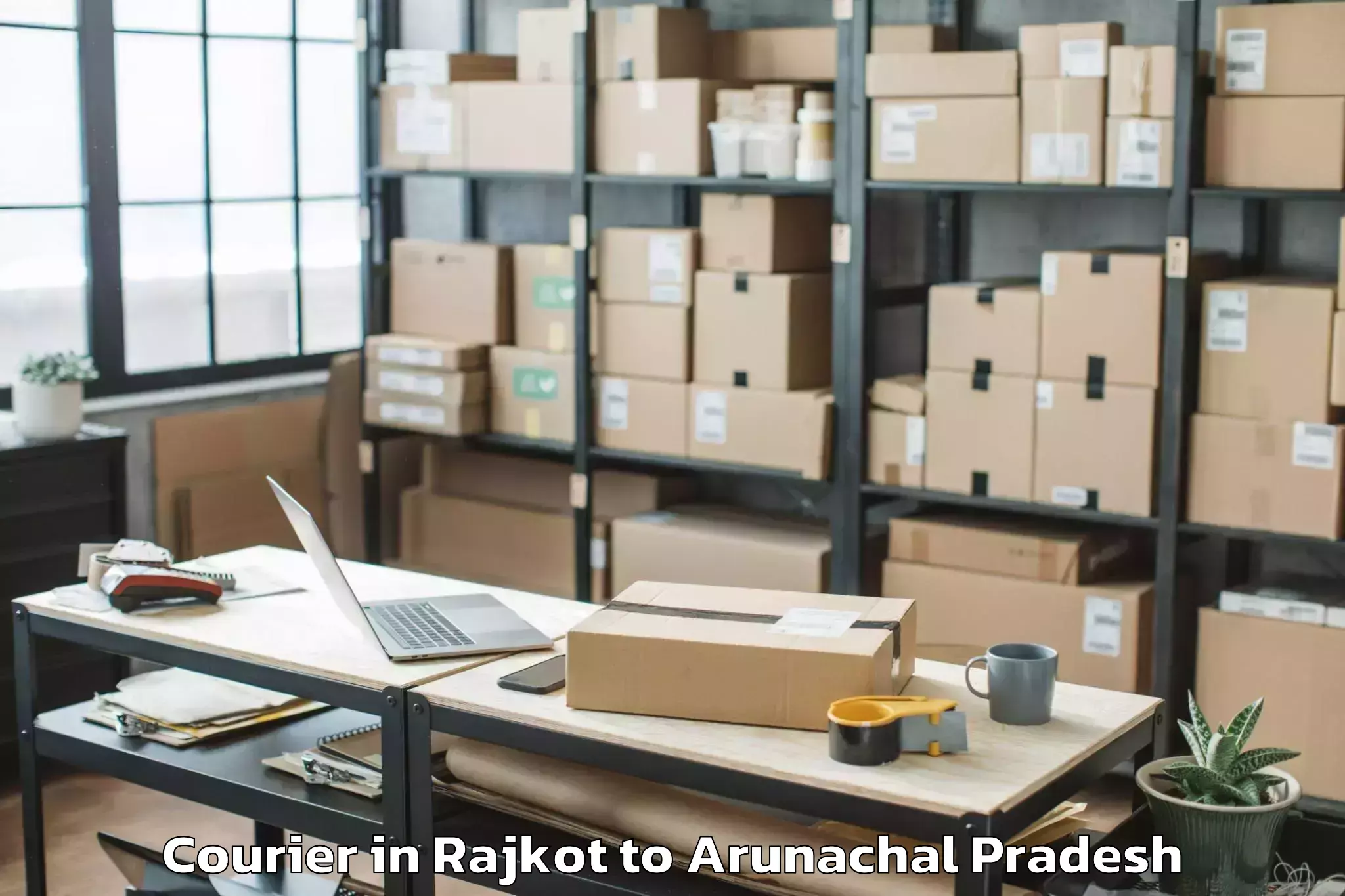 Trusted Rajkot to Pumao Courier